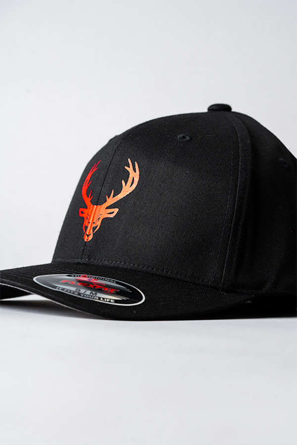 Nike Swoosh Baseball Cap SnapBack Black and Red Premium Headware