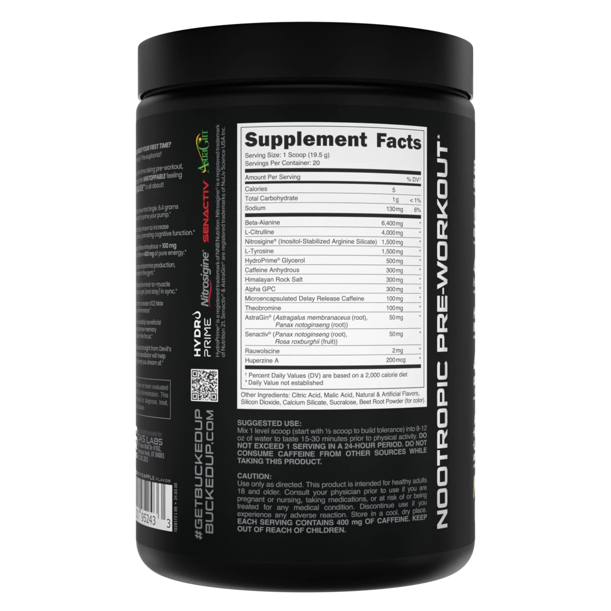 Best Pre-Workout Supplements | 400mg Caffeine Pre-Workout - Bucked Up